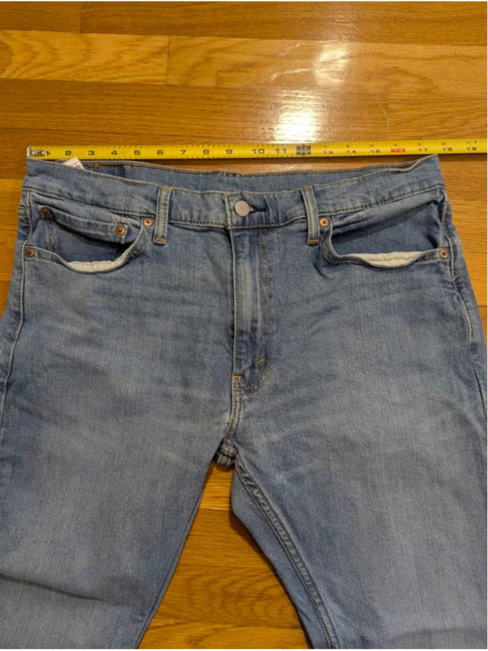 Levi's 513 Straight Jeans 36 x 30 Light Wash